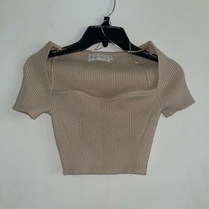 Beige Botany top
